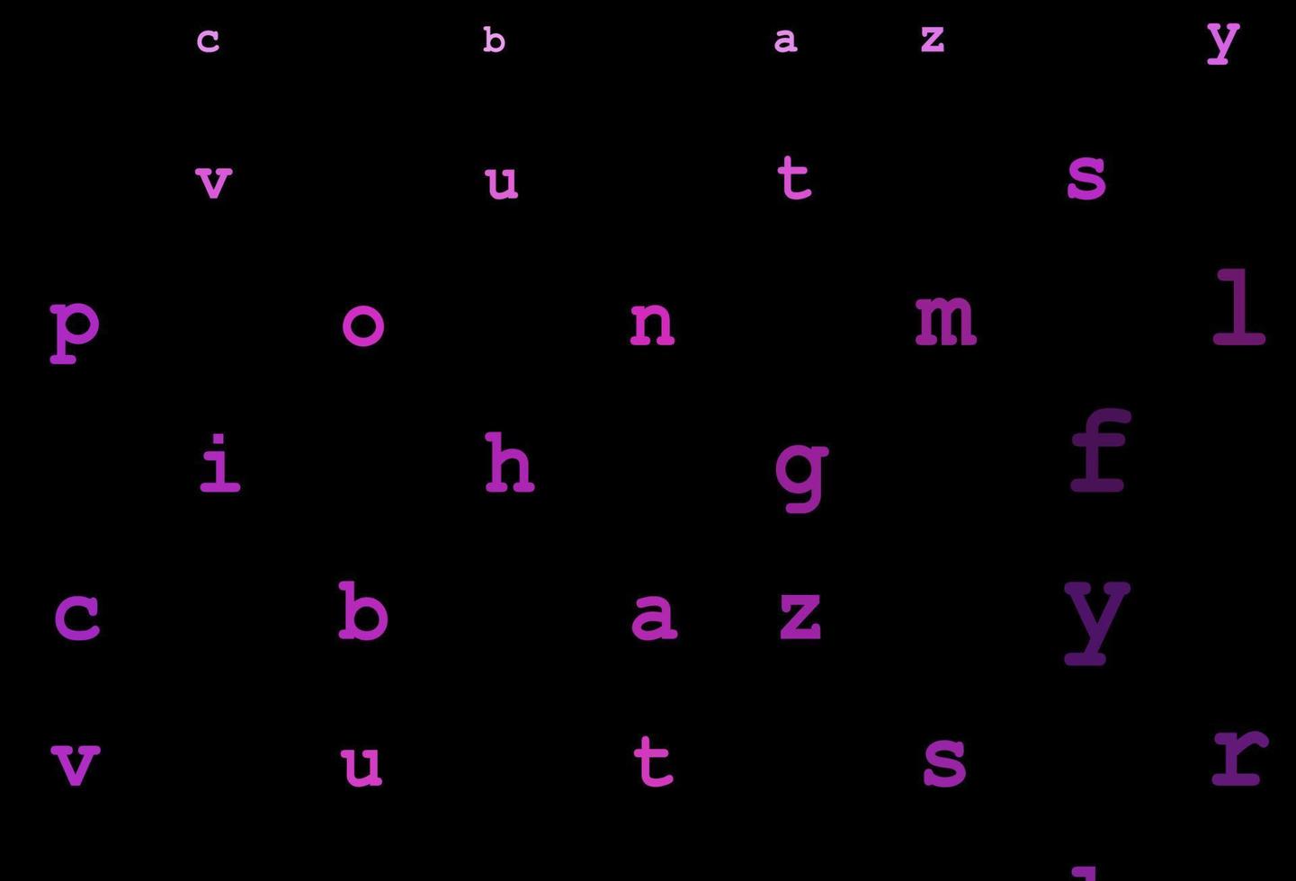 donkerroze, blauwe vectordekking met Engelse symbolen. vector