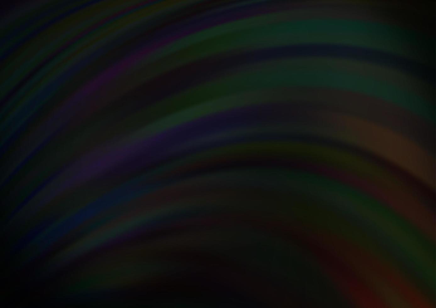 donkere zwarte vector sjabloon met gebogen lijnen.