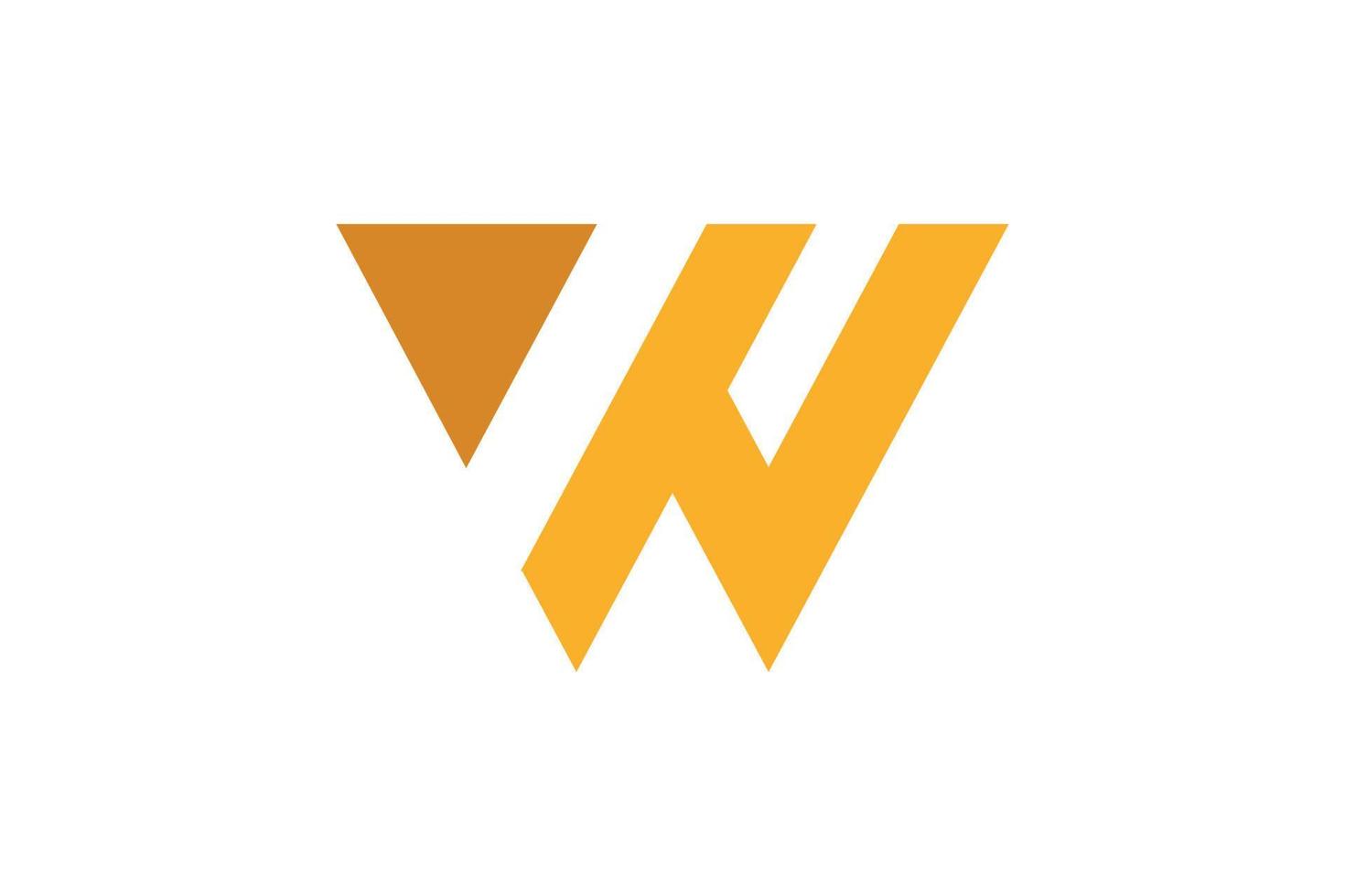 w briefsjabloon logo vector