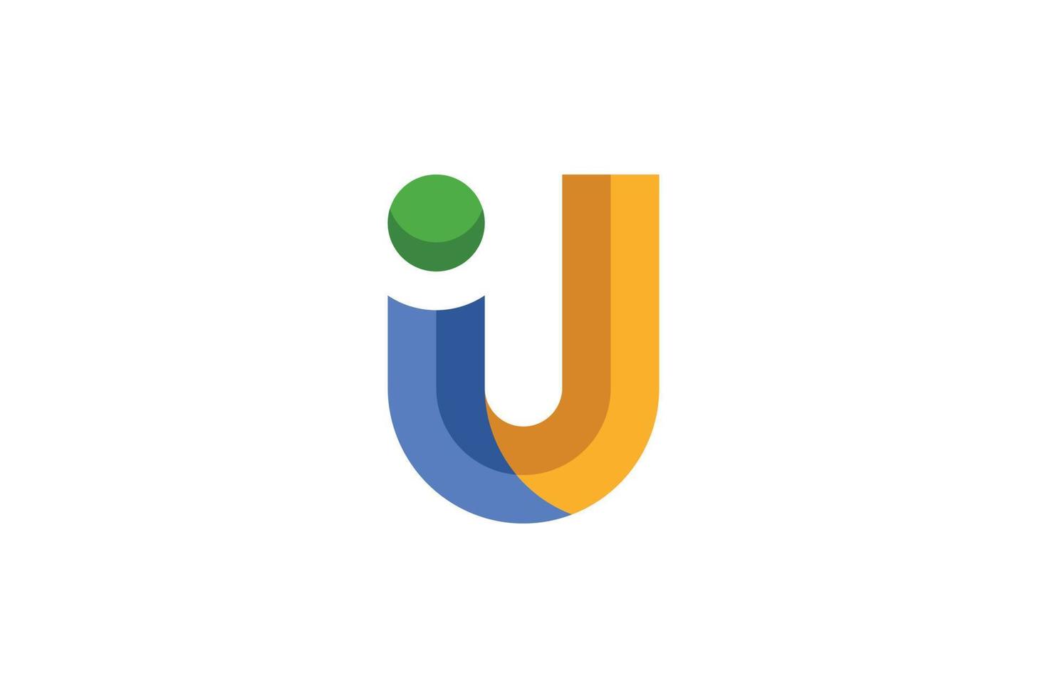 letter u abstract logo vector