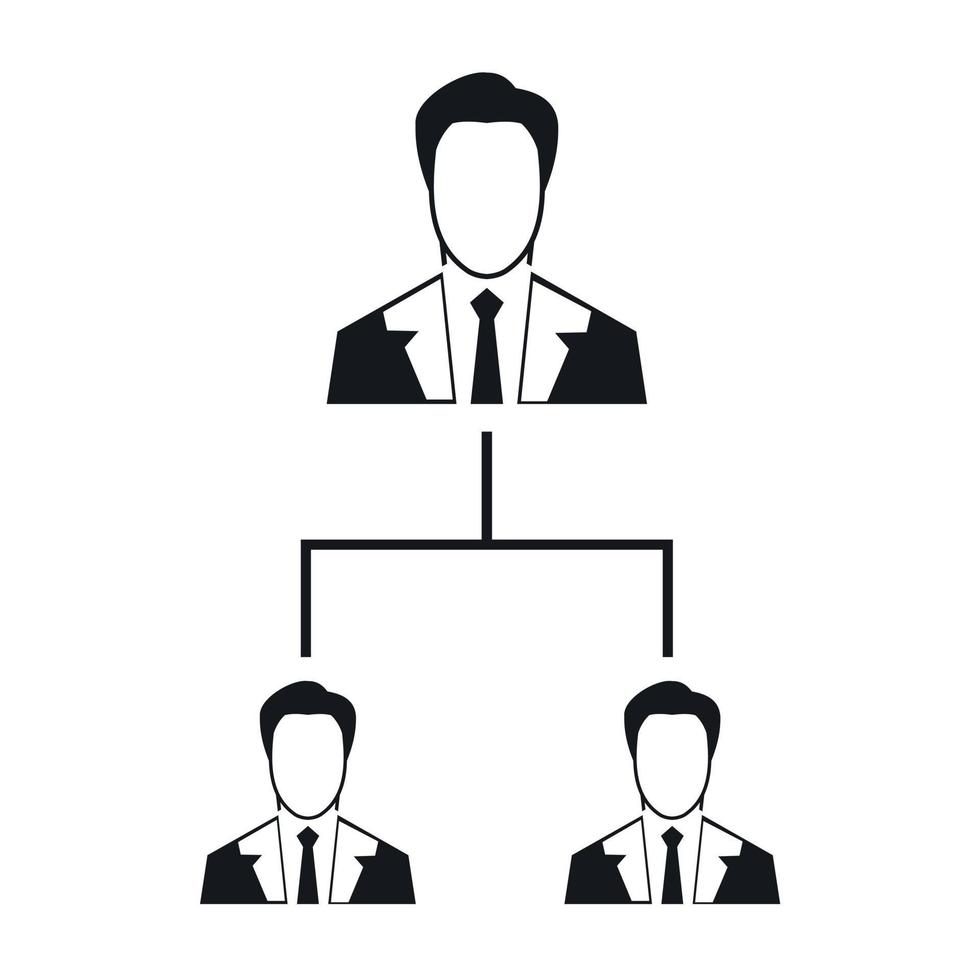 bedrijf structuur icoon, gemakkelijk stijl vector