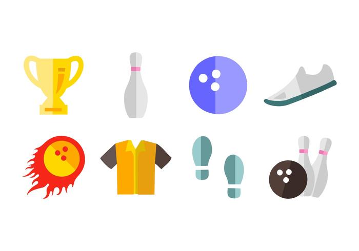 Gratis Bowling Icons Vector