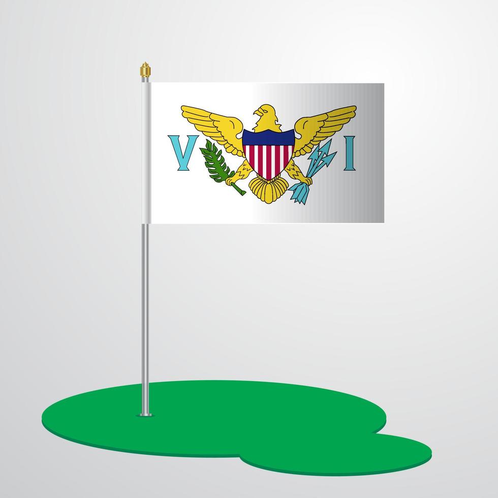 maagd eilanden ons vlag pool vector