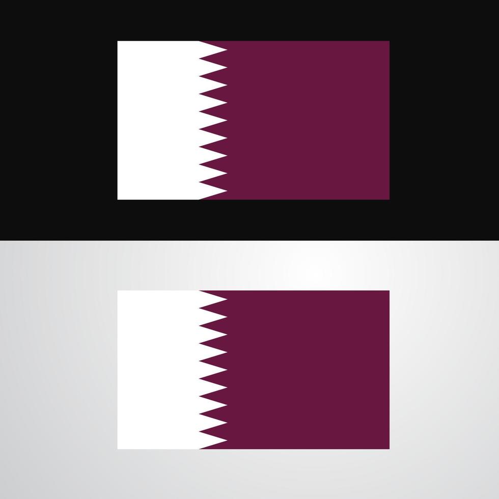 qatar vlag banier ontwerp vector