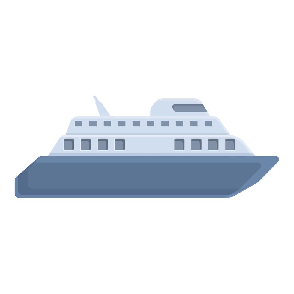 veerboot vervoerder icoon, tekenfilm stijl vector