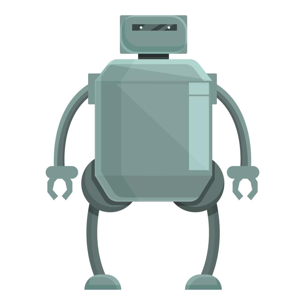 robot ondersteuning icoon tekenfilm vector. schattig speelgoed- vector