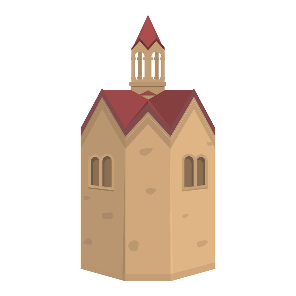 kerk gebouw icoon tekenfilm vector. reizen nationaal vector