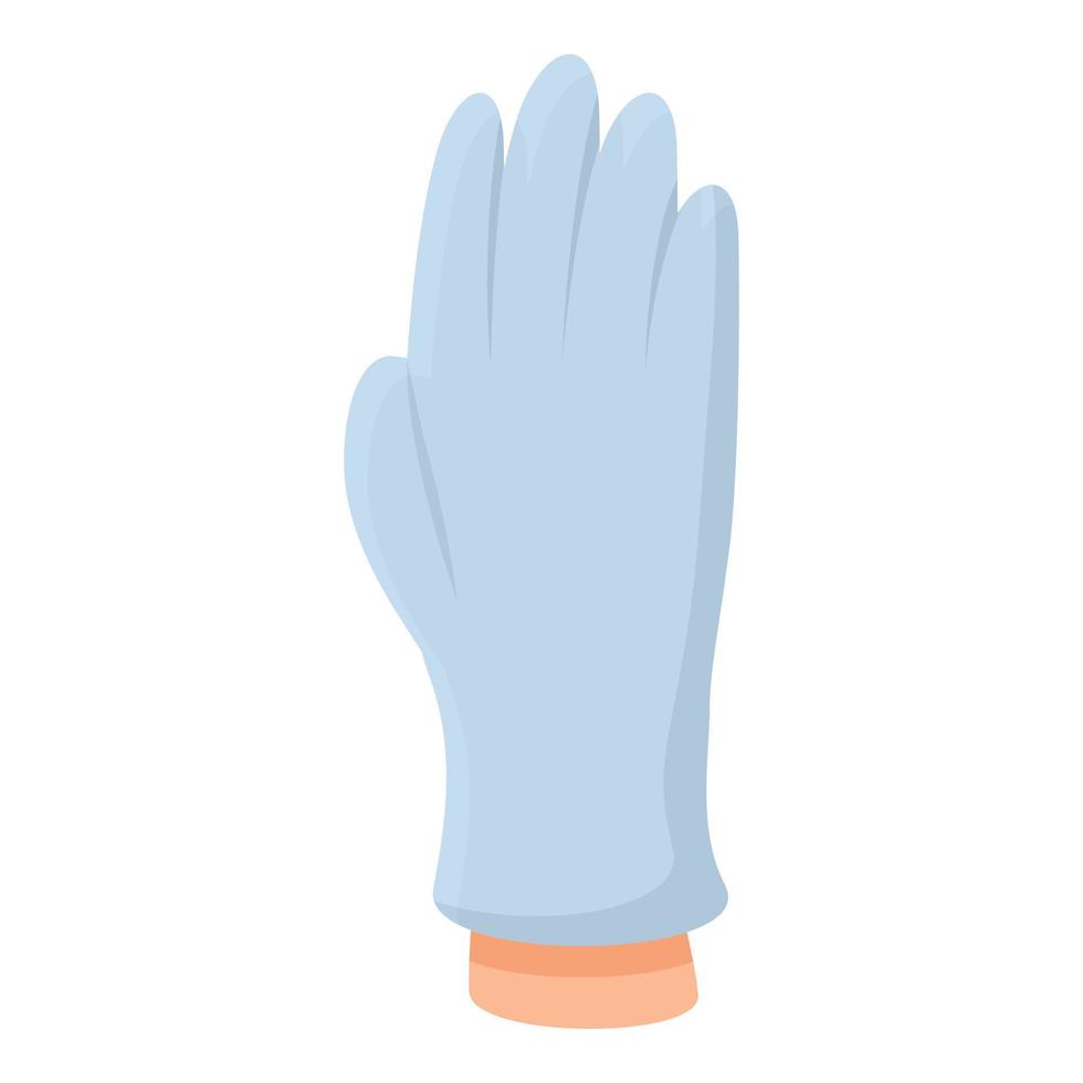 verkoudheid medisch handschoenen icoon, tekenfilm stijl vector