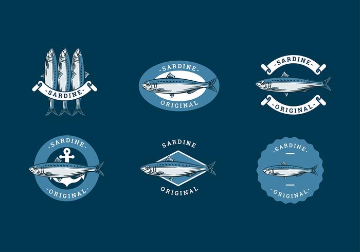 Sardine Logo Template Gratis Vector