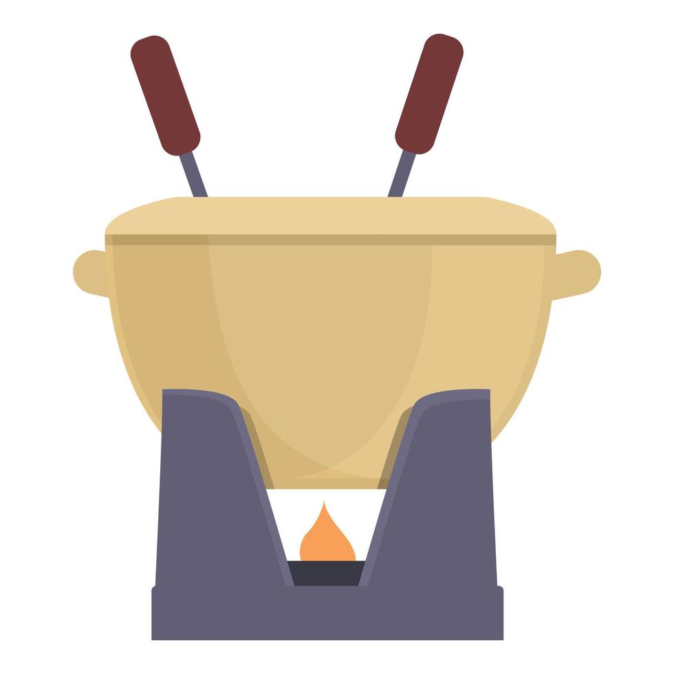restaurant fondue icoon tekenfilm vector. kaas voedsel vector