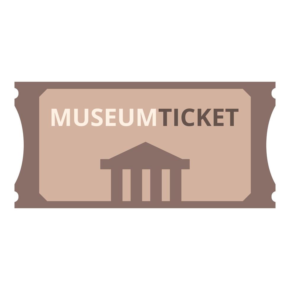 voorbij gaan aan museum coupon icoon tekenfilm vector. ticket film vector