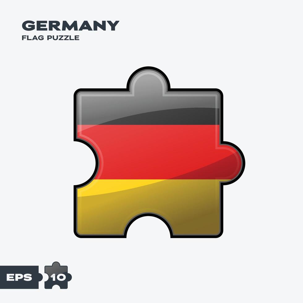 Duitsland vlag puzzel vector