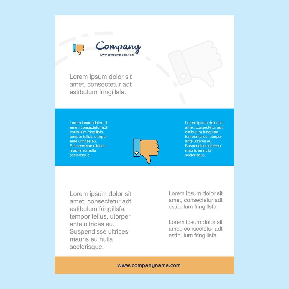 sjabloon lay-out voor afkeer comany profiel jaar- verslag doen van presentaties brochure brochure vector achtergrond