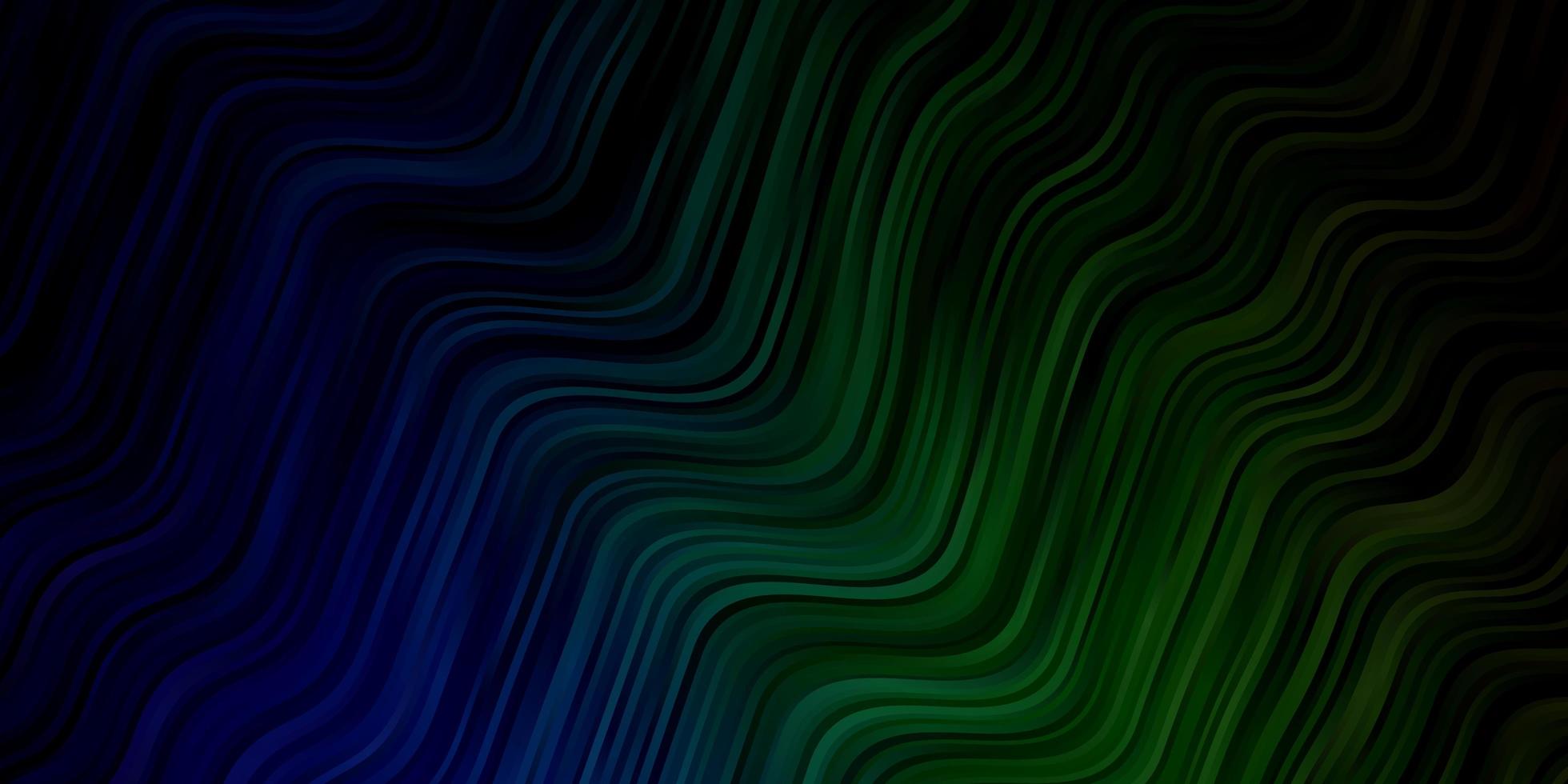blauw en groen patroon met wrange lijnen. vector