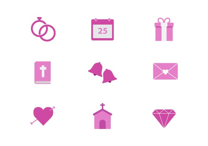 Gratis Wedding Icons vector