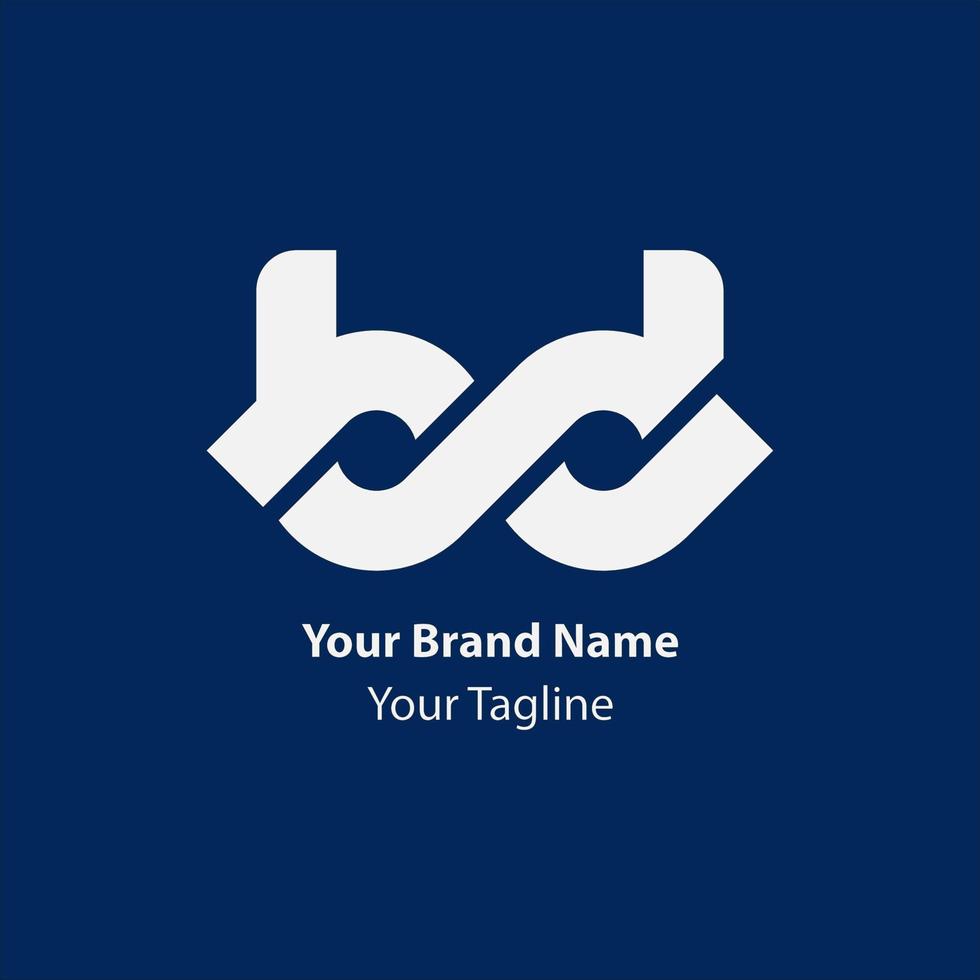 bd eerste logo, bd minimalistische modern logo vector ontwerp bd brief logotype voor zakelijke logo, zakelijke identiteit, gaming logo, esport logo