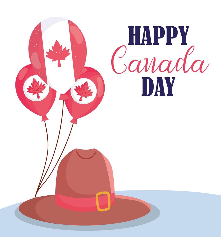 happy canada day viering banner vector