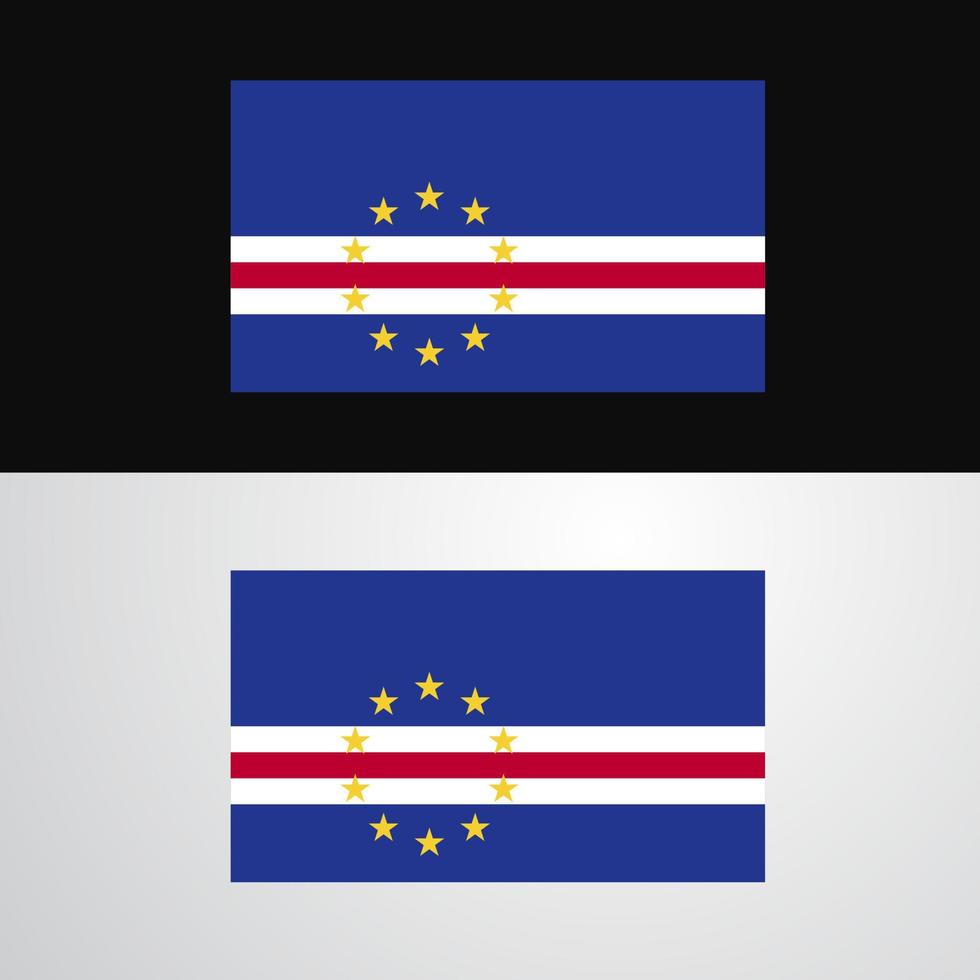 kaap verde vlag banier ontwerp vector