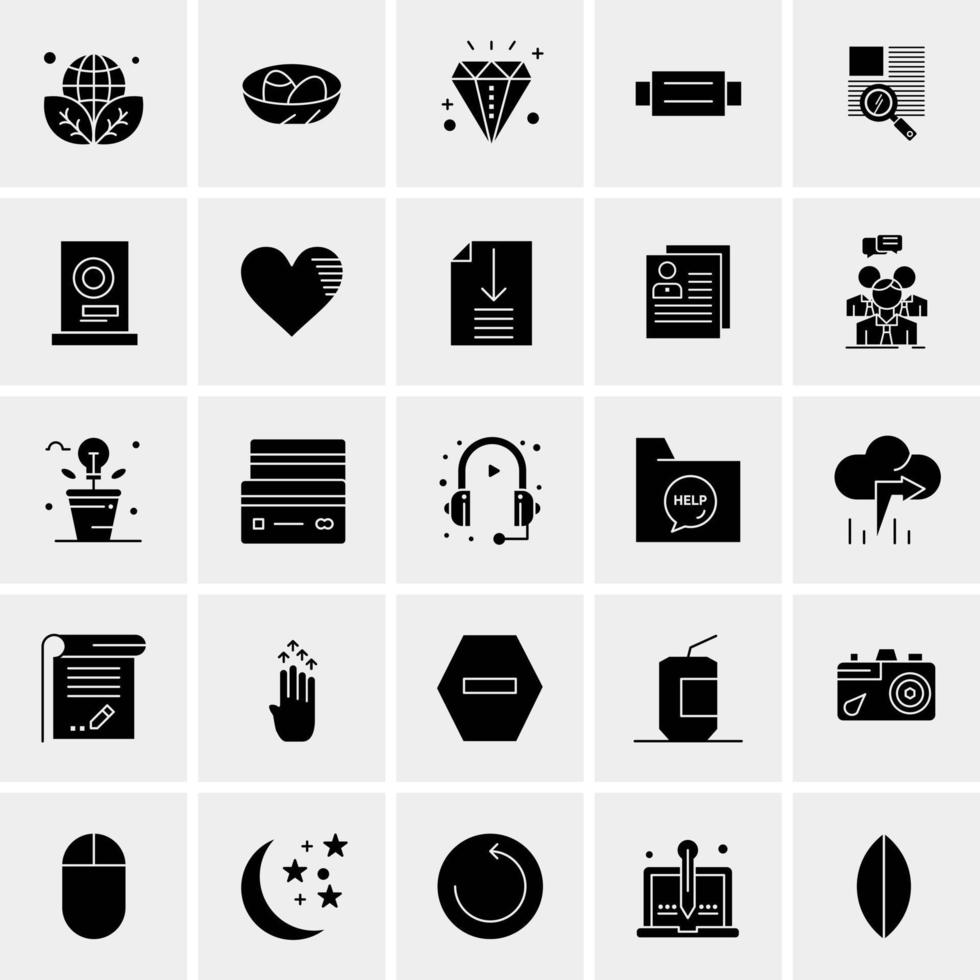 25 universeel bedrijf pictogrammen vector creatief icoon illustratie naar gebruik in web en mobiel verwant project