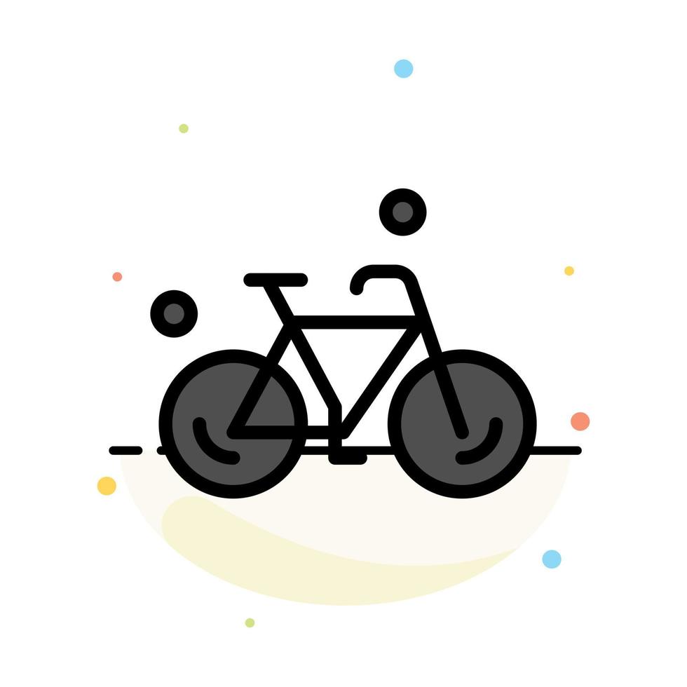 fiets fiets fiets voorjaar abstract vlak kleur icoon sjabloon vector