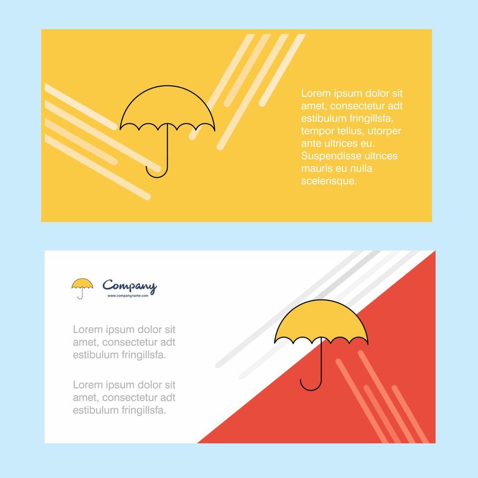 paraplu abstract zakelijke bedrijf banier sjabloon horizontaal reclame bedrijf banier vector