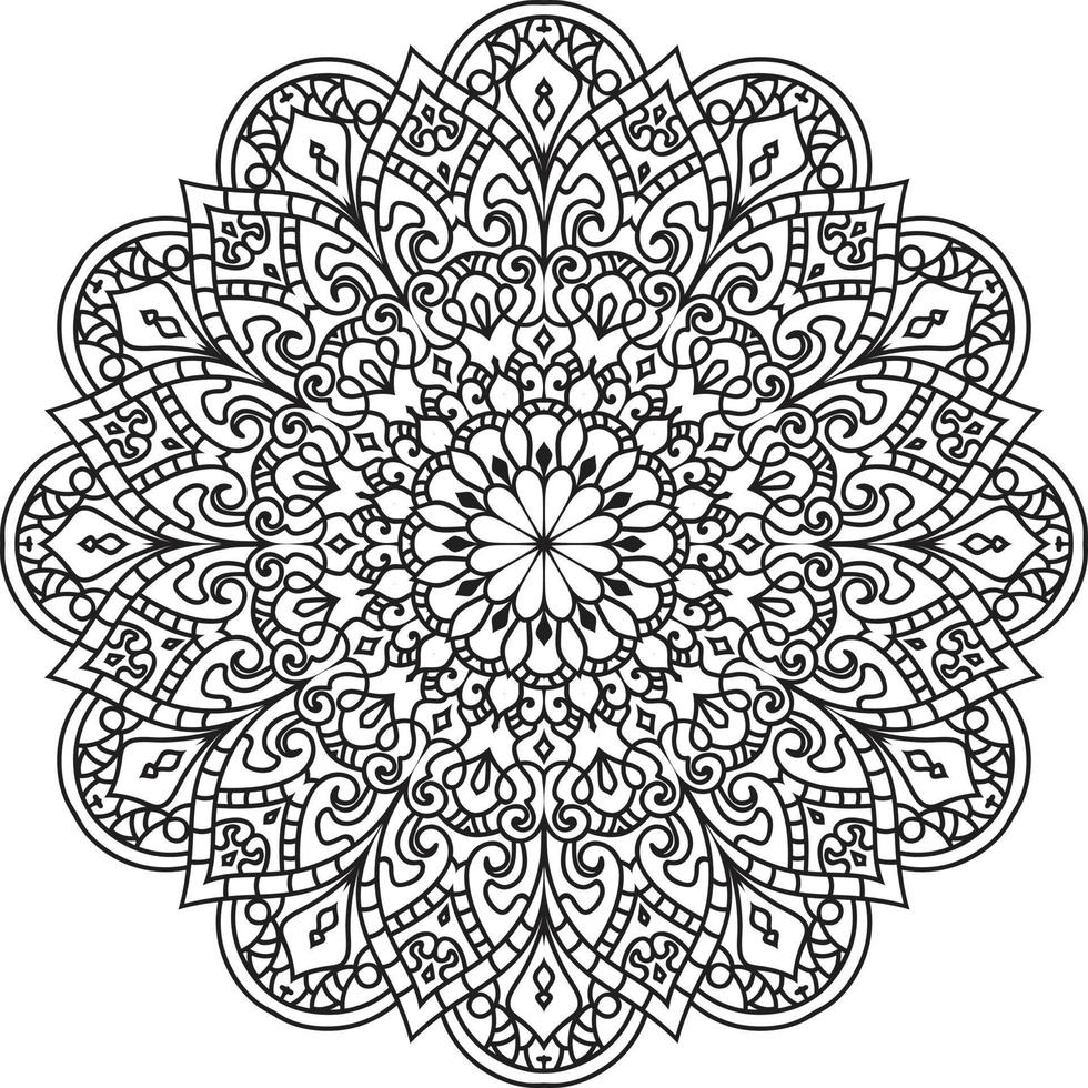 decoratief mandala-ontwerp vector