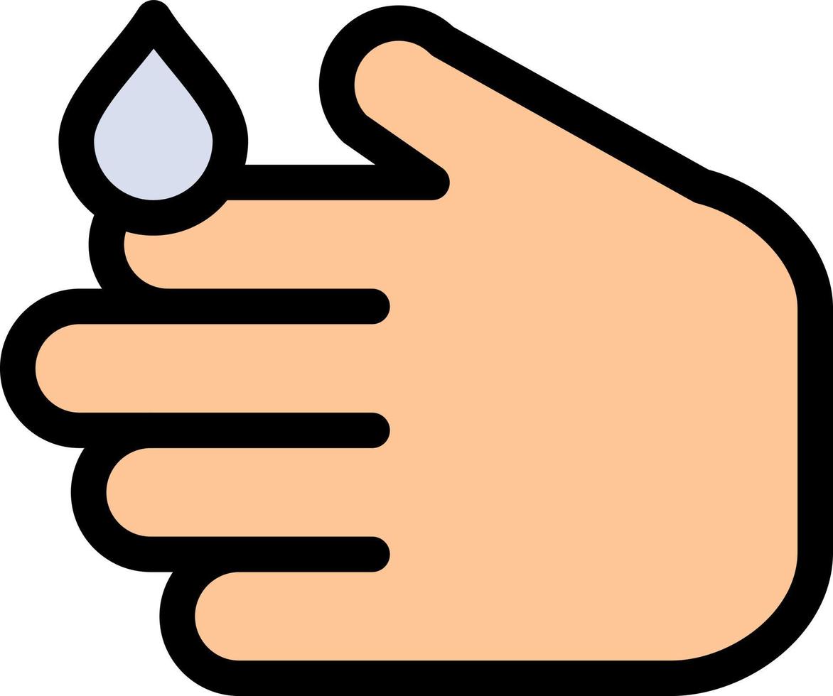 schoonmaak hand- zeep wassen vlak kleur icoon vector icoon banier sjabloon