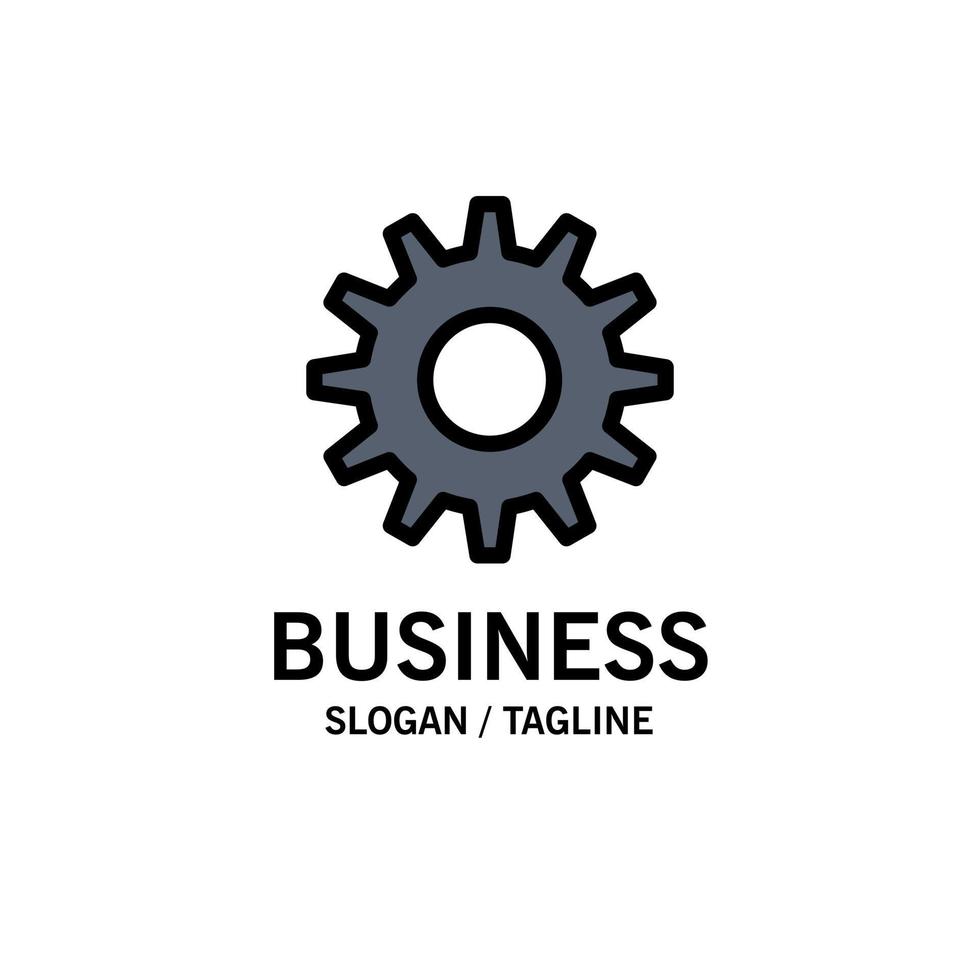radertjes uitrusting instelling bedrijf logo sjabloon vlak kleur vector