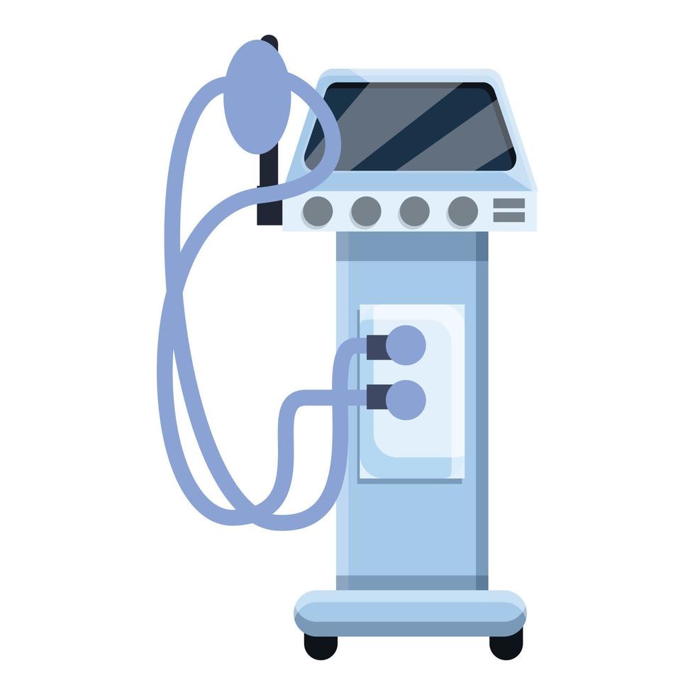 ventilator medisch machine icoon, tekenfilm stijl vector
