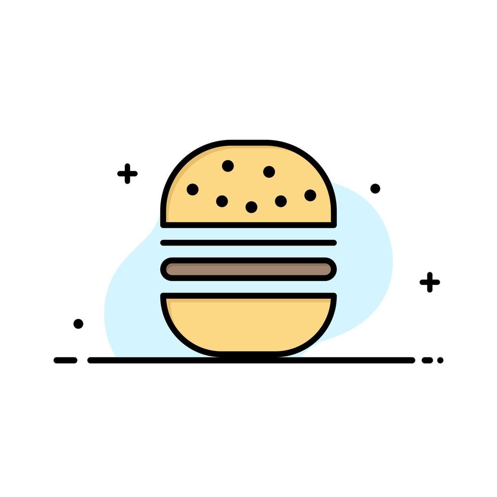 hamburger snel voedsel snel voedsel bedrijf logo sjabloon vlak kleur vector