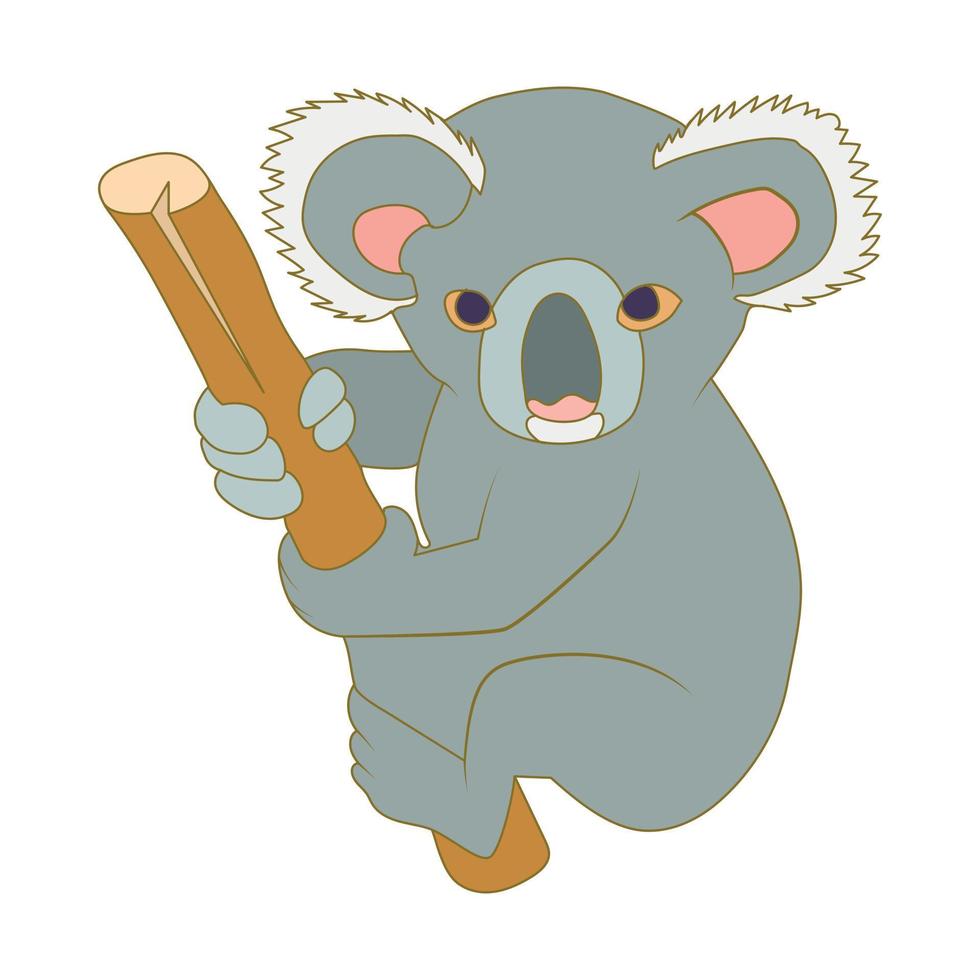 koala icoon, tekenfilm stijl vector