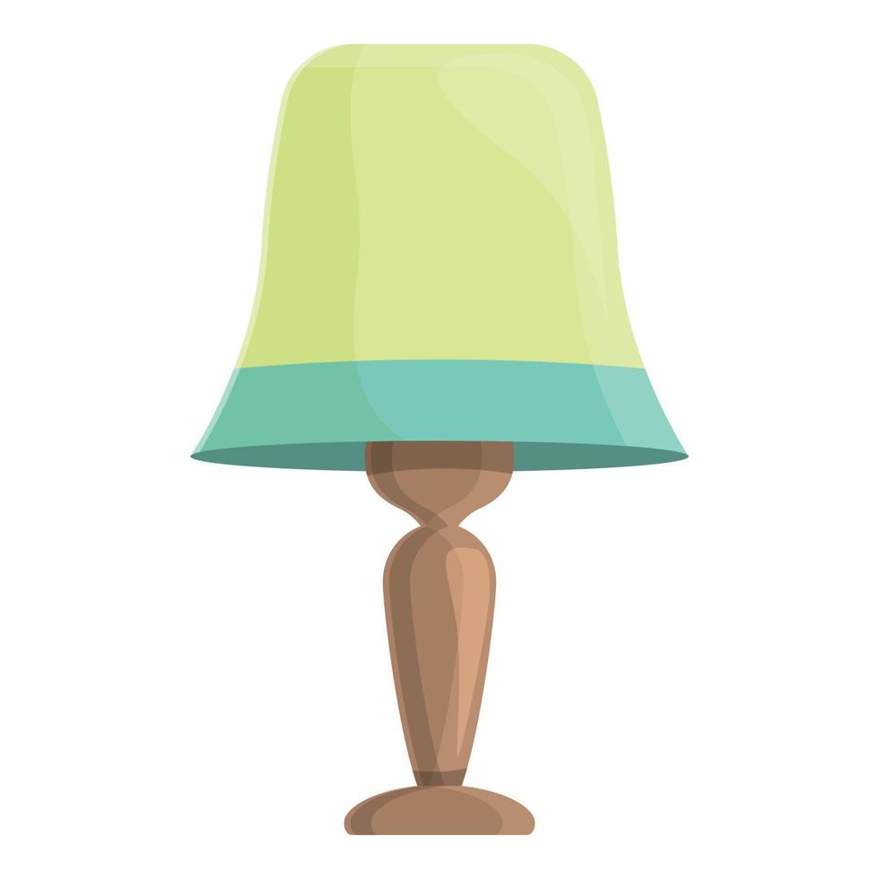 groen tafel lamp icoon tekenfilm vector. interieur staan vector