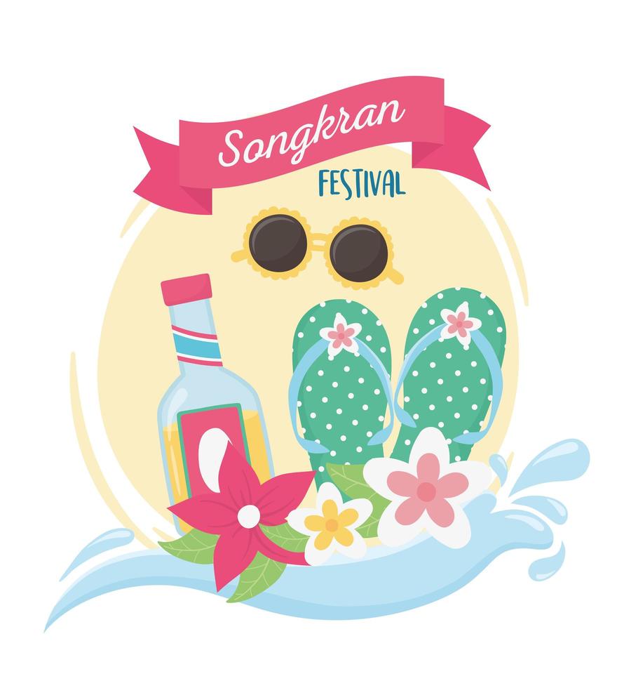 songkran festivalviering vector