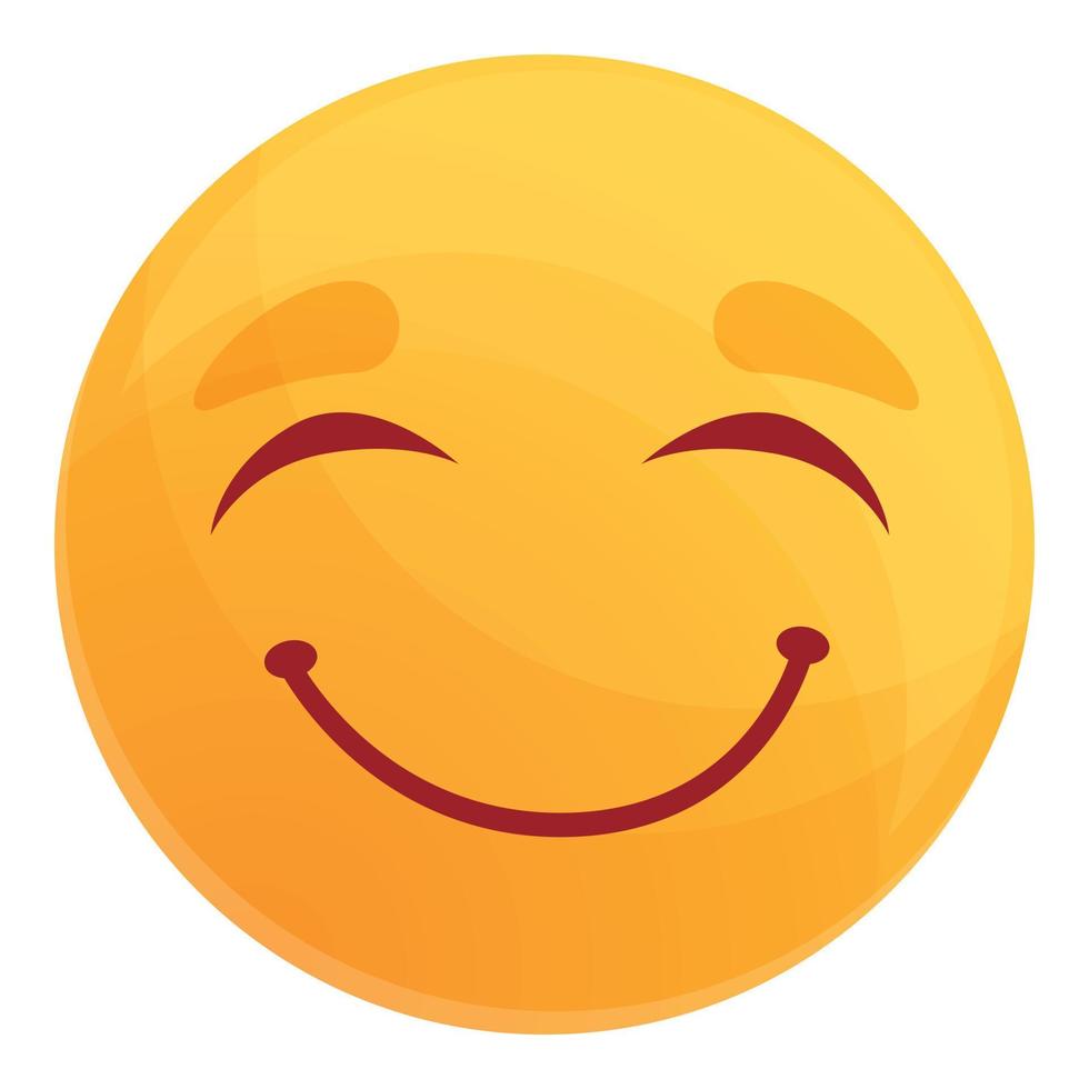 emotioneel emoticon icoon, tekenfilm stijl vector