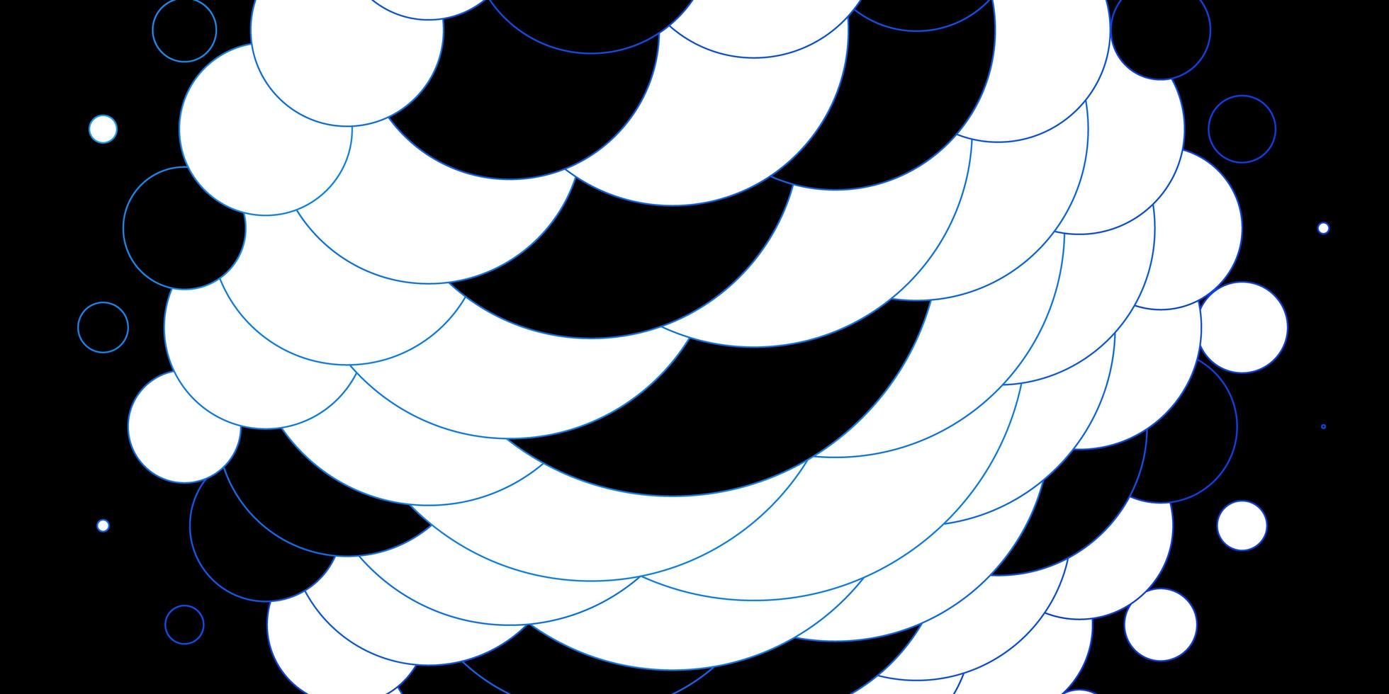 sjabloon met lichtblauwe omlijnde cirkels. vector
