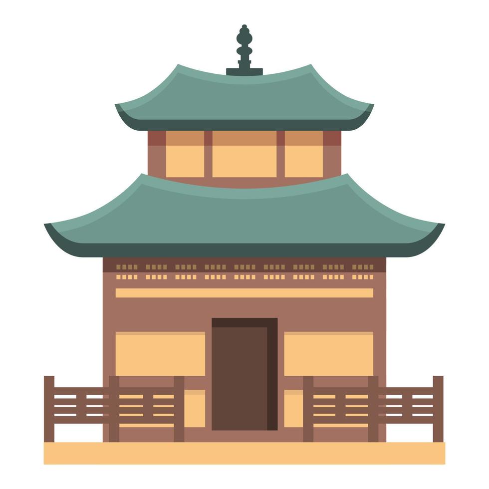 pagode huis icoon tekenfilm vector. China gebouw vector