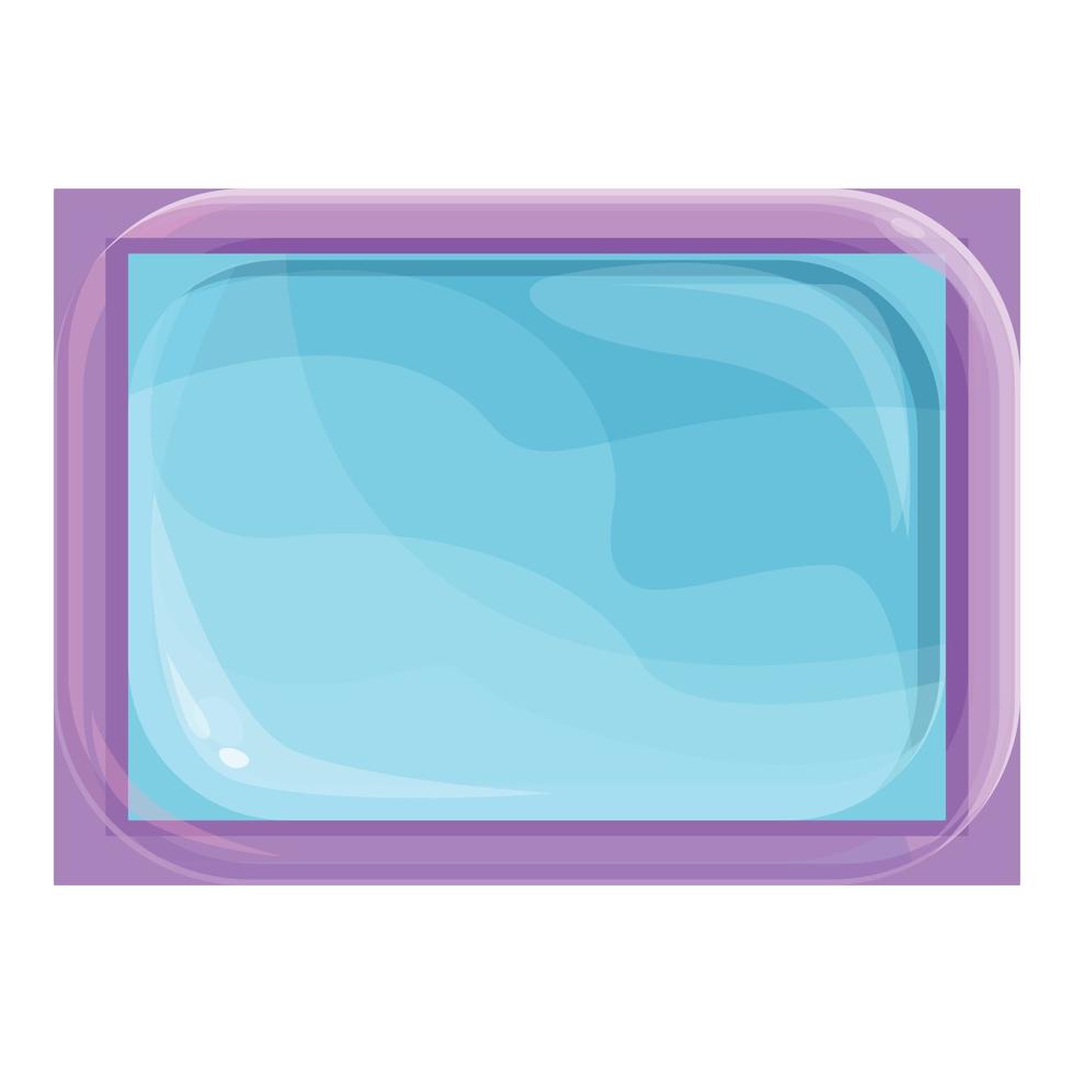 aqua opblaasbaar zwembad icoon tekenfilm vector. zwemmen strand vector