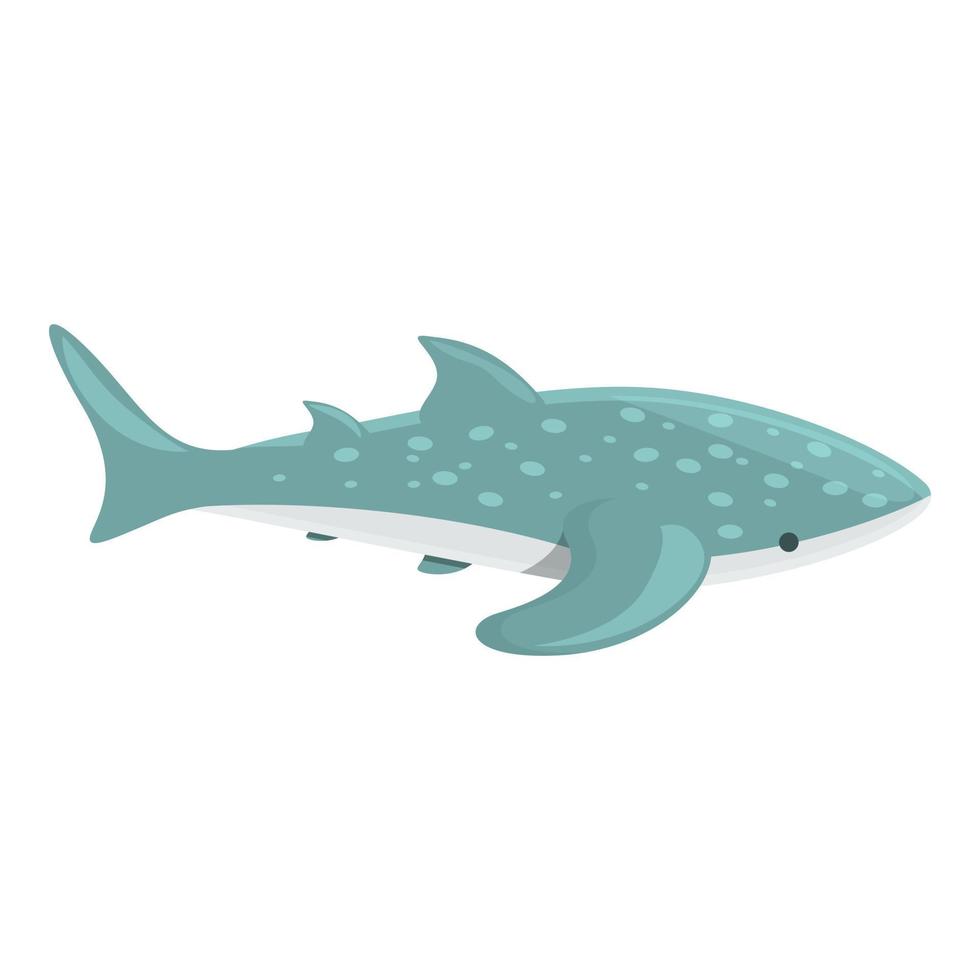 grootste walvis haai icoon tekenfilm vector. zee vis vector