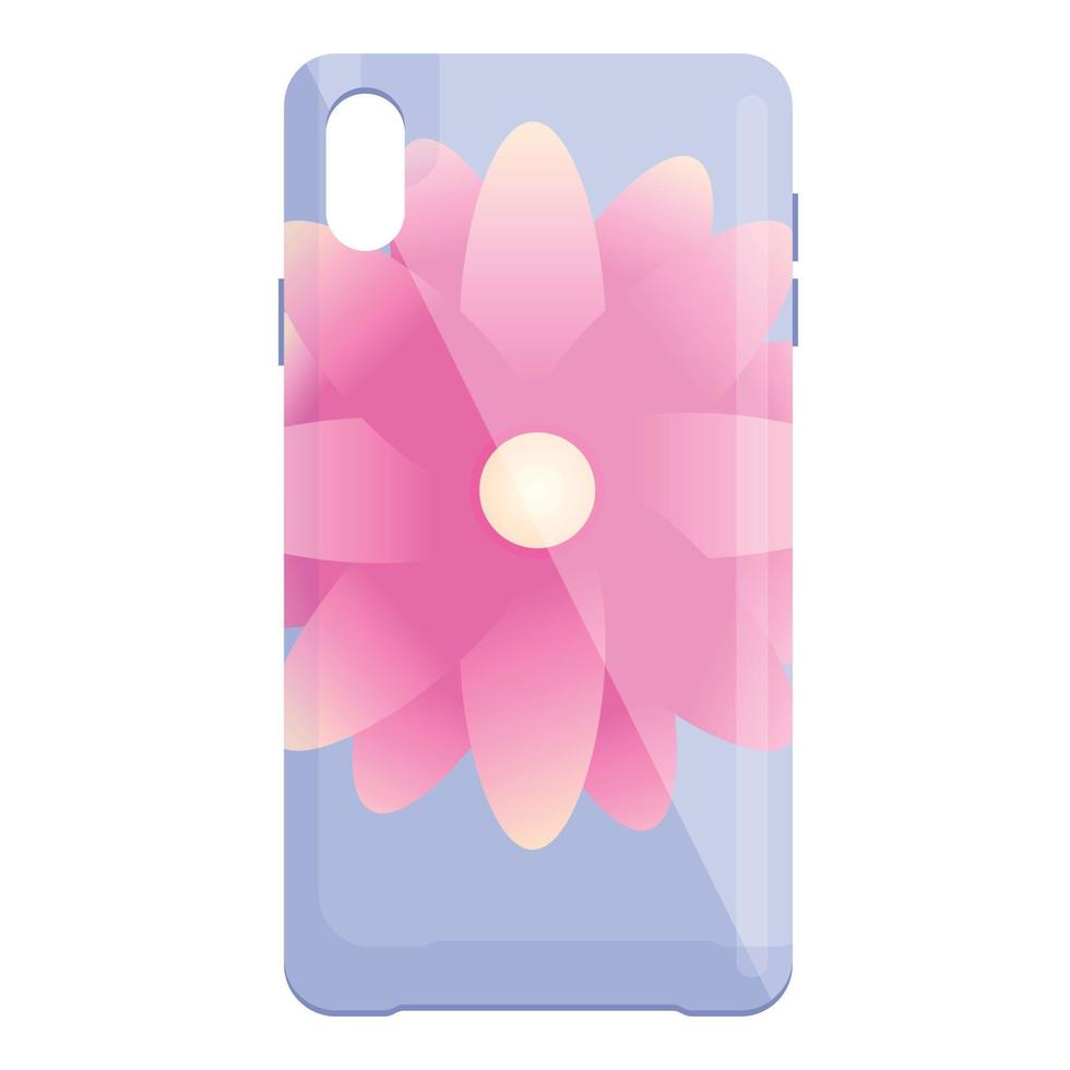 lotus smartphone geval icoon tekenfilm vector. mobiel Hoes vector