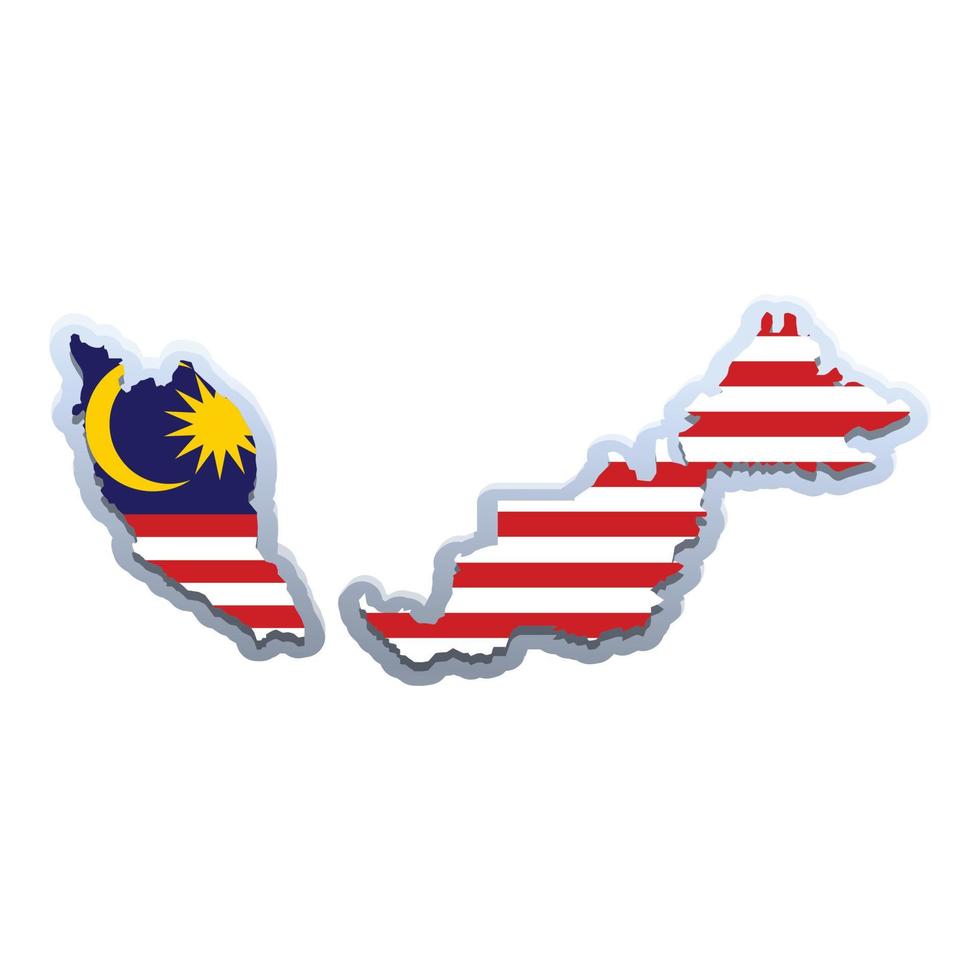 Maleisië mijlpaal icoon tekenfilm vector. gelukkig dag vector