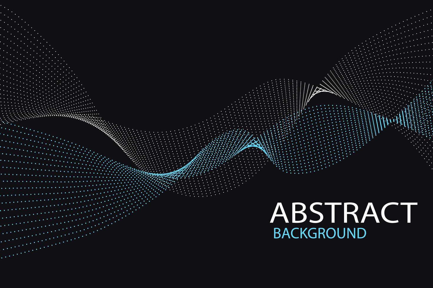 abstracte donkere achtergrond met golvende gestippelde strepen vector