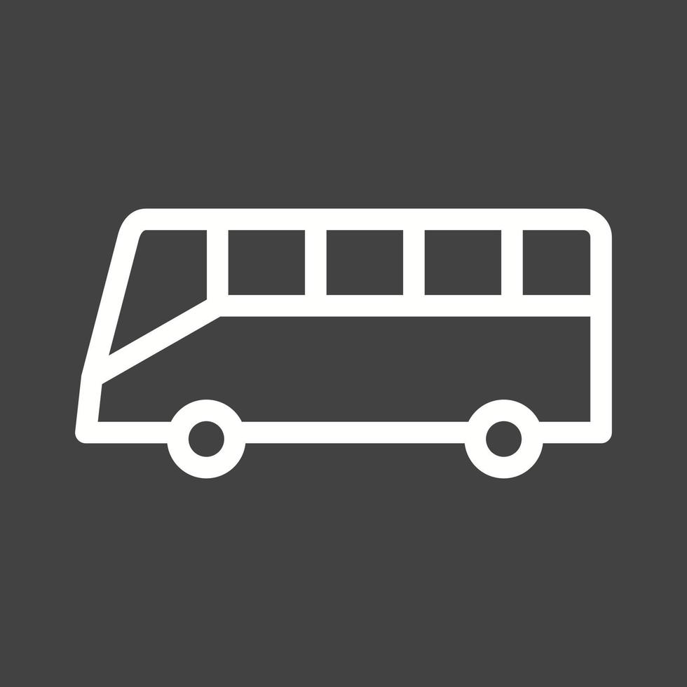 buslijn omgekeerd pictogram vector