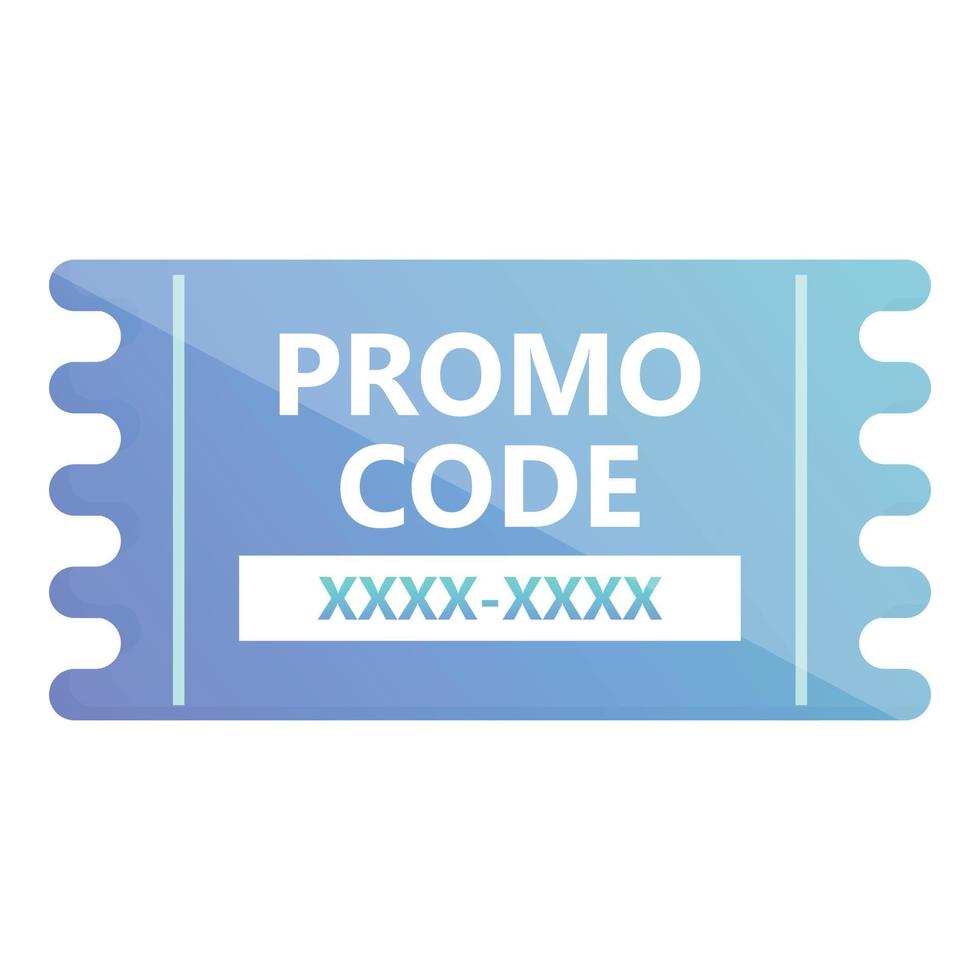 insigne promo code icoon tekenfilm vector. ticket geschenk vector