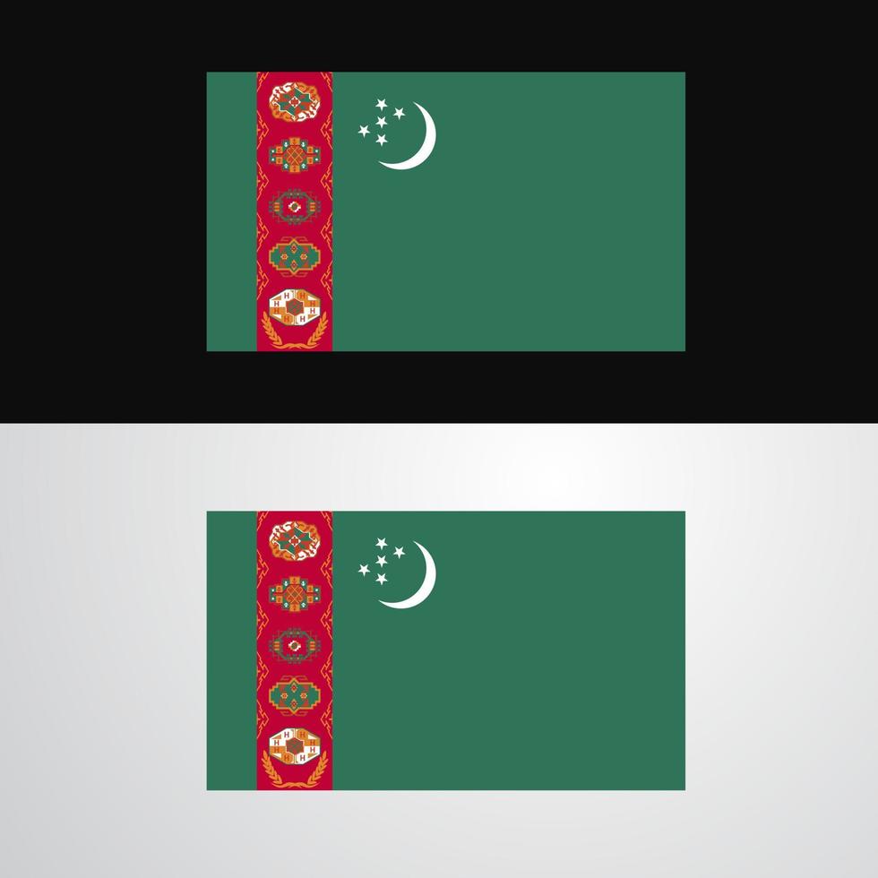 turkmenistan vlag banier ontwerp vector