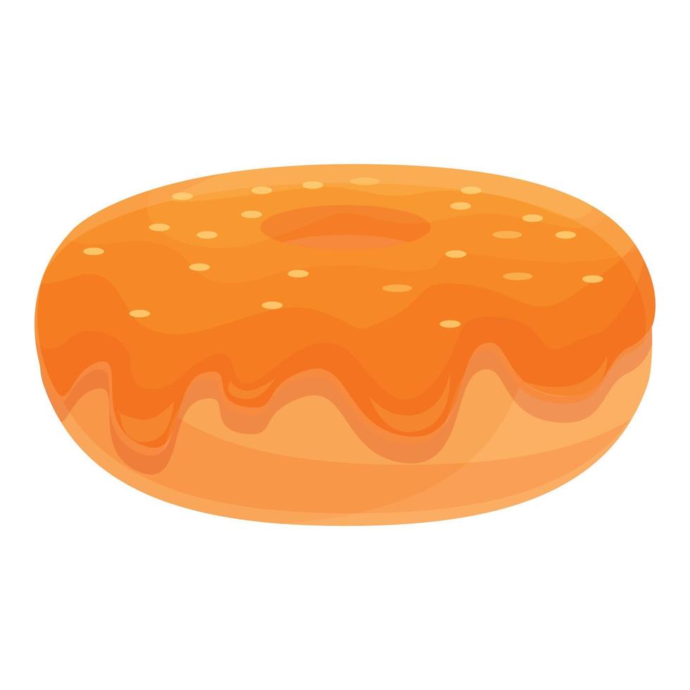 zoet donut icoon tekenfilm vector. suiker taart vector