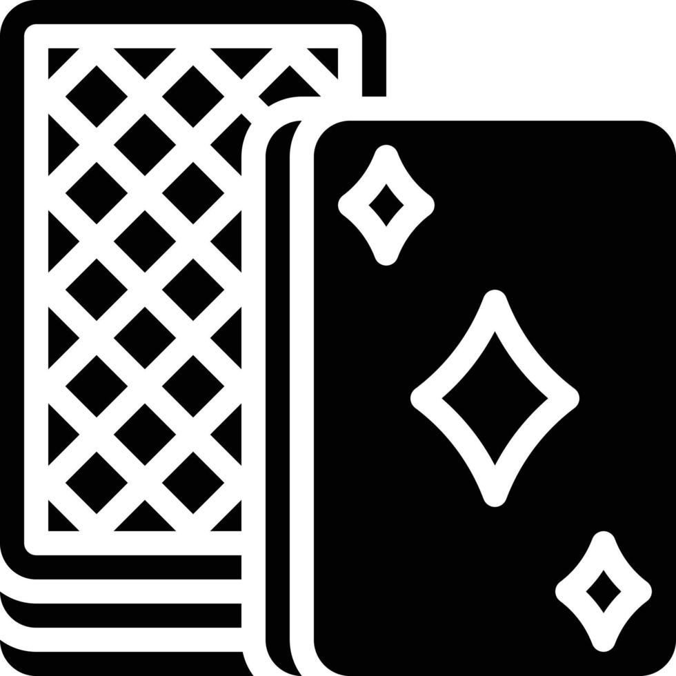 poker kaart spel spelen vermaak - solide icoon vector