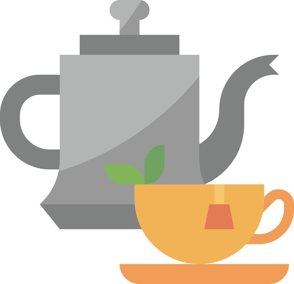 thee heet koffie cafe restaurant - vlak icoon vector