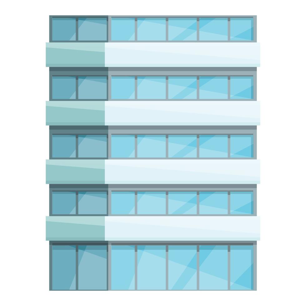 bouw met meerdere verdiepingen icoon tekenfilm vector. gebouw appartement vector
