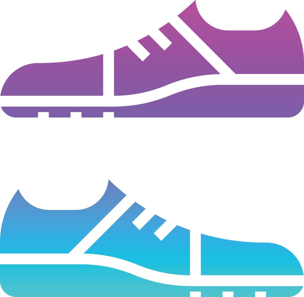 schoen rennen sneaker mode eetpatroon - solide helling icoon vector