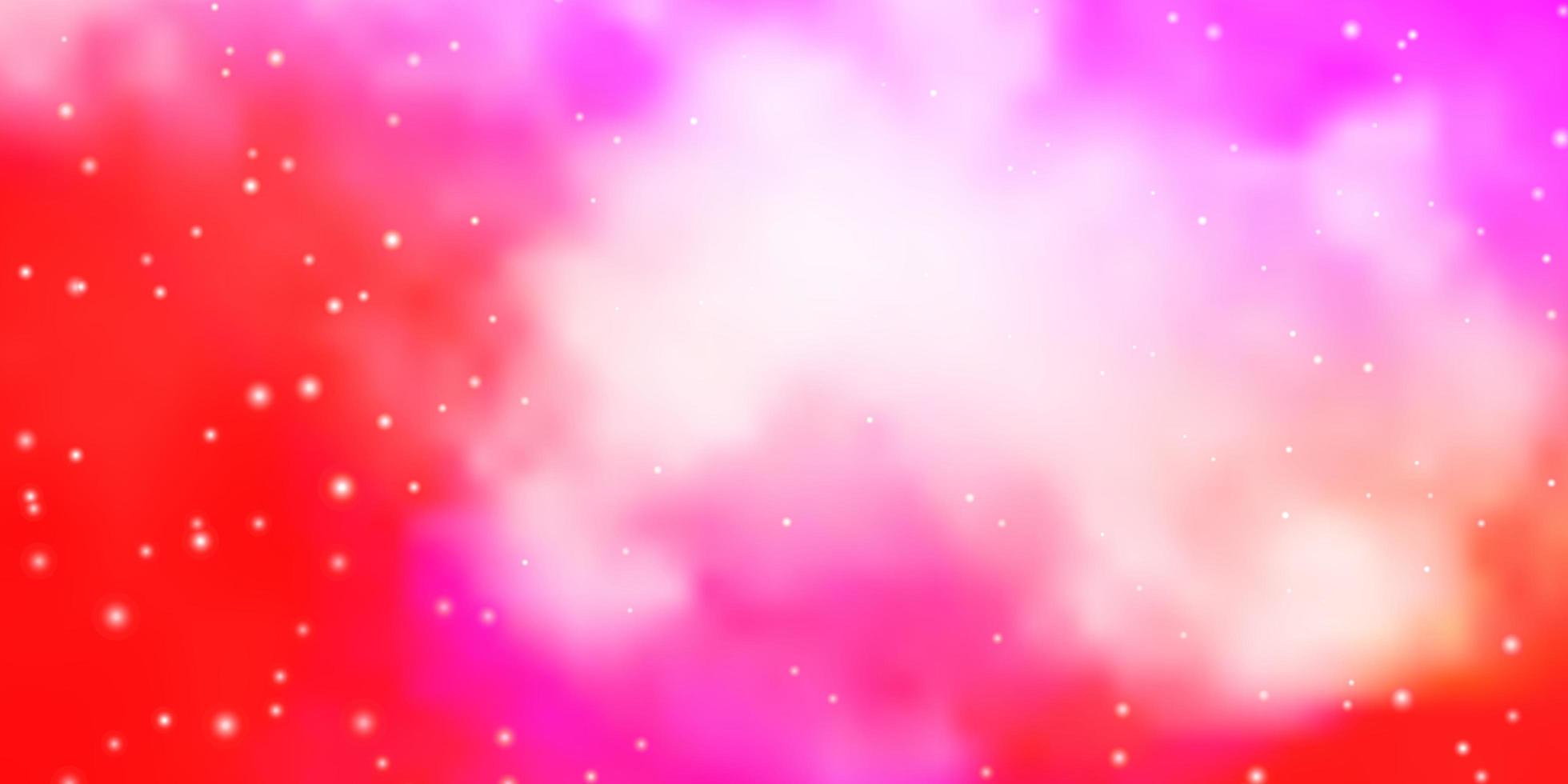 roze en rode achtergrond met sterren. vector